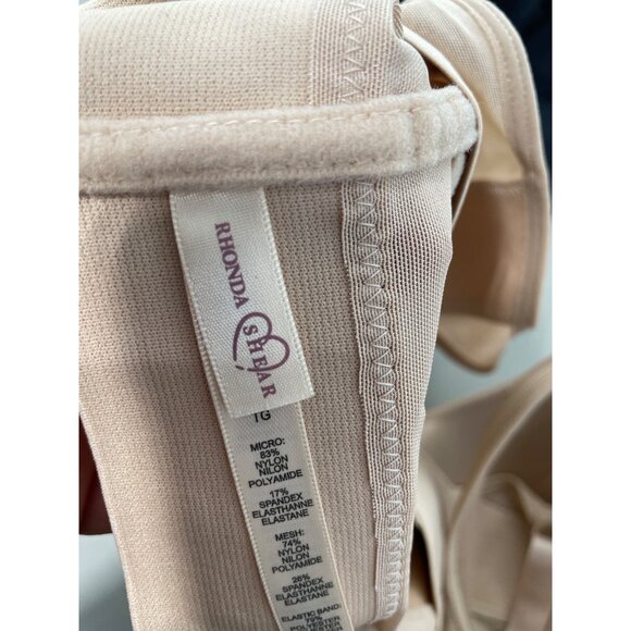 Rhonda Shear 2 Pack Molded Cup Bra with Wrap Back Size 1X Black Beige 654.7 - Picture 5 of 10